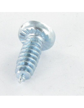 Vis pvc tête cylindrique bombée large Pozi Cranté 4.3X12 Autoperceuse Filet 30 Acier zingué