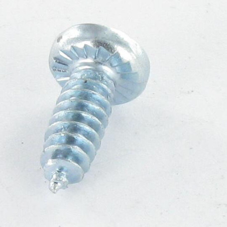 1 x Vis pvc tête cylindrique bombée large Pozi Cranté 4.3X12 Autoperceuse Filet 30 Acier zingué