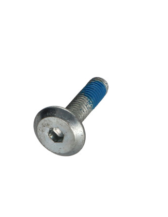 Vis métaux tête plate Clé de 4 HC4 M6X25 Acier zingué + Frein filet