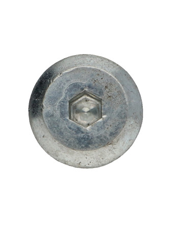 Vis métaux tête plate Clé de 4 HC4 M6X25 Acier zingué + Frein filet