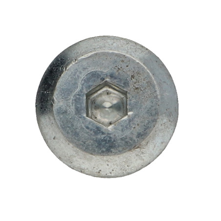 1 x Vis métaux tête plate Clé de 4 HC4 M6X25 Acier zingué + Frein filet
