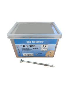 Seau de 85 Vis bois agglo 6X100 Tête fraisée Pozi N°2...
