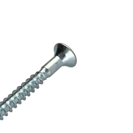 1 x VBA Vis bois agglo Tête fraisée Pozi N°2 4.5X30 Percée Acier zingué