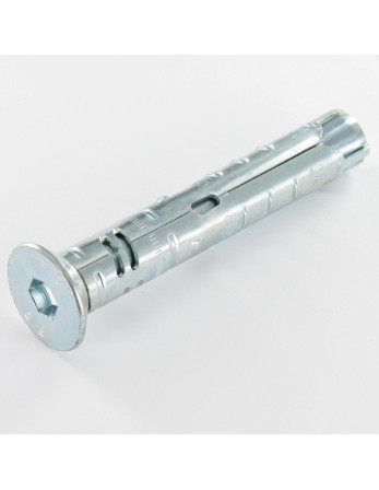 Goujon Ancrage Cheville METAL 12X75 Vis M8X80 Acier zingué