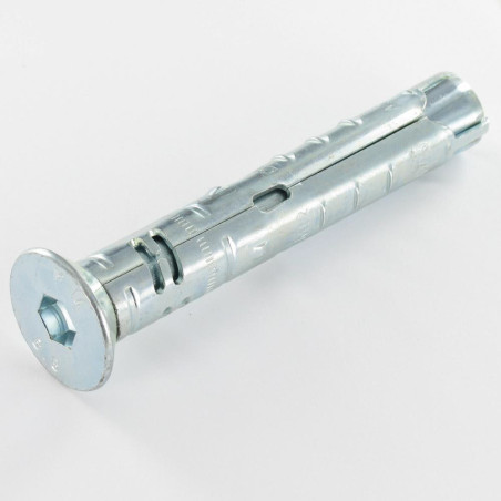 1 x Goujon Ancrage Cheville METAL 12X75 Vis M8X80 Acier zingué