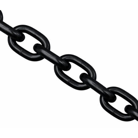 1 x M Chaîne de levage Grade 80 10MM acier vernis noir (vendu au m)
