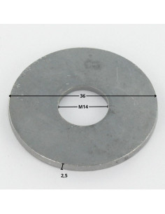Rondelle Plate M14X36X2.5 L Forte tenue à la corrosion... 2