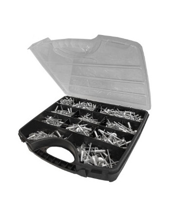 Assortiment de 500 Rivet aveugle multiserrage GOMULTI Aluminium Tige acier DEGOMETAL