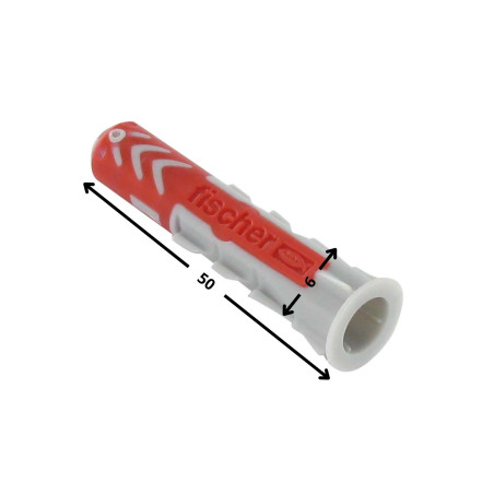 1 x Cheville Nylon DUOPOWER Fischer 6X50 Sans Vis
