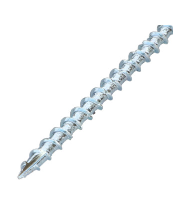 Vis charpente TEKOR Tête fraisée Cranté TORX T25 5X120 Filetée sur 70 Pointe antifendage type 17 Acier zingué