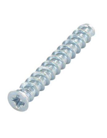 Vis Euro Tête fraisée Pozi 6.3X11 Diamètre de tête: 7.5 Acier zingué Filet tôle