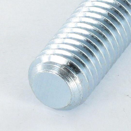 1 x Vis métaux Sans tête Fendue M6X40 Bout plat Acier zingué