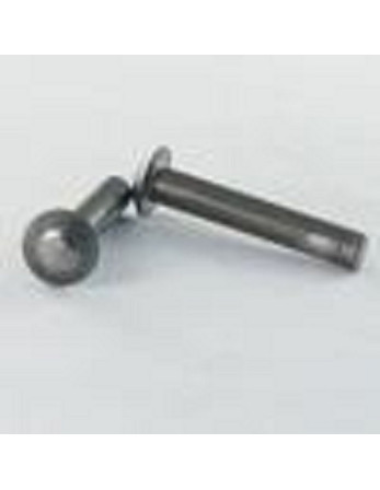 Rivet à frapper Tête goutte de suif 6X50 Diamètre de tête: 9.5 / 1.5 Acier brut