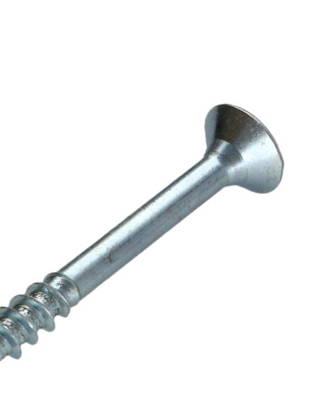 VBA Vis bois agglo Tête fraisée Pozi N°2 5X80 Filetage partiel Acier zingué