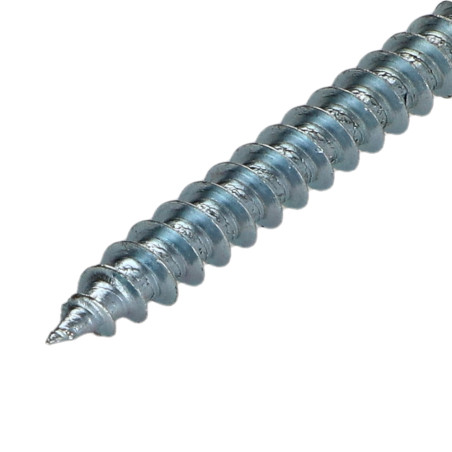 1 x VBA Vis bois agglo Tête fraisée Pozi N°2 5X80 Filetage partiel Acier zingué
