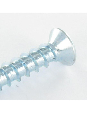 Vis pvc TRILOBE Tête fraisée Pozi 3X8 FILET45 Acier zingué microvis