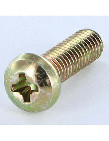 Vis métaux Tête cylindrique bombée TCB Pozi N°3 M6X38 Pozi N°2 200 Heures brouillard salin Bichromaté