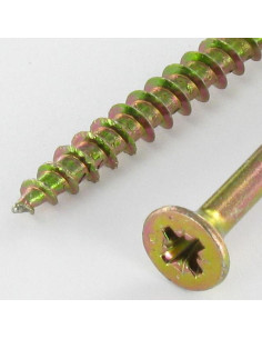 Vis Spax Tête fraisée Pozi N°2 4.5X35 Filetée sur 24... 2