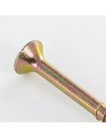 Vis Spax Tête fraisée Pozi N°2 4.5X35 Filetée sur 24 Filetage partiel Bichromaté