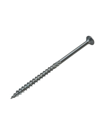 VBA Vis bois agglo Tête fraisée TORX T30 6X100 Filetée sur 60 Acier zingué