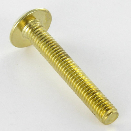 1 x Vis métaux tête plate Clé de 4 HC4 M6X60 Acier laitonne