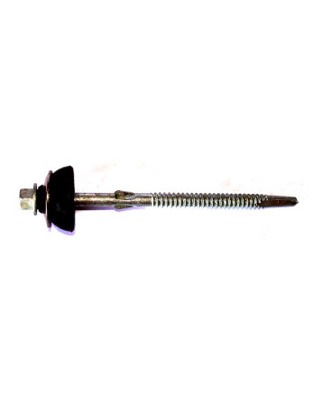 Vis autoperceuse Tête hexagonale TH 6.3X105 Rondelle Forte tenue à la corrosion Acier galvanisé à chaud
