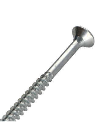 VBA Vis bois agglo Tête fraisée Pozi N°3 6X60 Filetage partiel Acier zingué GLEITMO 627