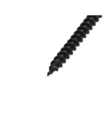 VBA Vis bois agglo Tête ronde TR Pozi N°2 5X60 Acier zingué noir
