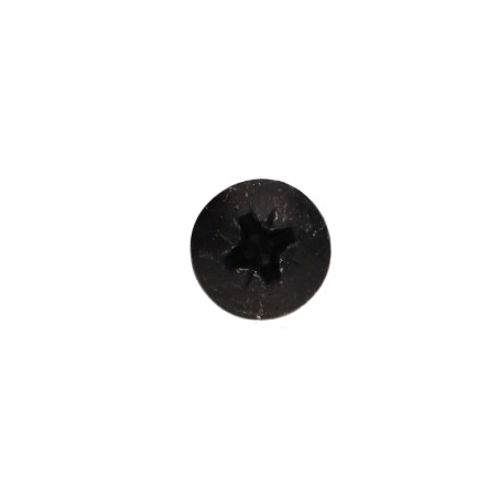 1 x VBA Vis bois agglo Tête ronde TR Pozi N°2 5X60 Acier zingué noir