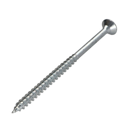 1 x VBA Vis bois agglo Tête fraisée Pozi N°2 5X110 Filetage partiel Acier zingué