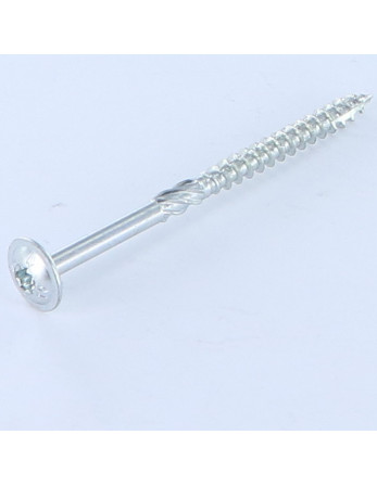 VBA Vis bois agglo Tête disque TORX T40 8X80 Acier zingué