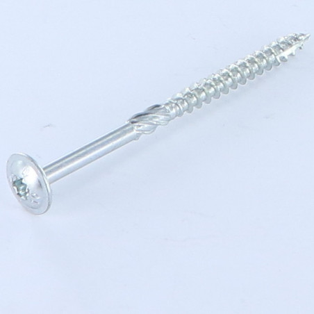 1 x VBA Vis bois agglo Tête disque TORX T40 8X80 Acier zingué
