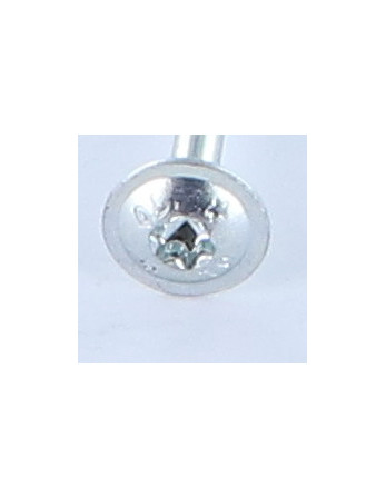 VBA Vis bois agglo Tête disque TORX T40 8X80 Acier zingué