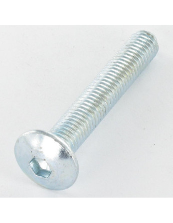 Vis Poelier M8X55 Clé de 5 HC5 Acier zingué Bout pilote