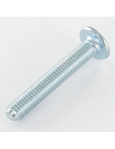 Vis Poelier M8X55 Clé de 5 HC5 Acier zingué Bout pilote 2