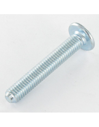 Vis Poelier M8X55 Clé de 5 HC5 Acier zingué Bout pilote