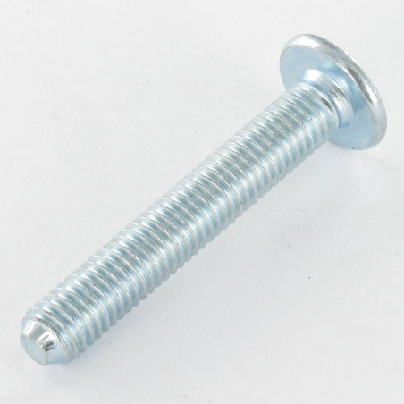 1 x Vis Poelier M8X55 Clé de 5 HC5 Acier zingué Bout pilote