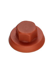 Capuchon Tête hexagonale TH Polyéthylène RAL8004 brun...