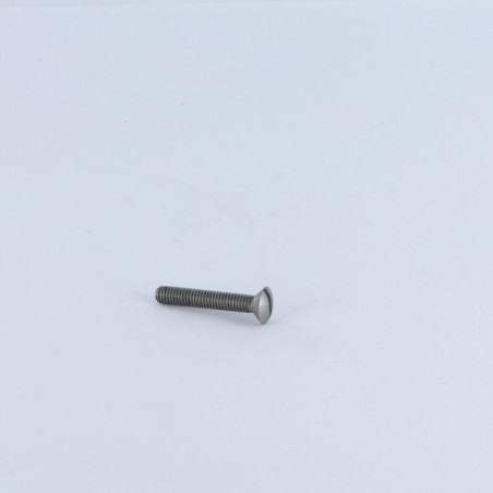 1 x Vis métaux Tête fraisée bombée TFB Fendue M3X60 Acier brut microvis