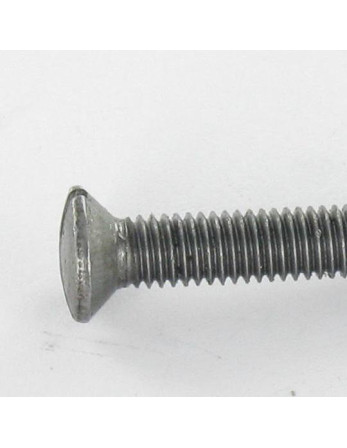 Vis métaux Tête fraisée bombée TFB Fendue M6X25 Acier brut