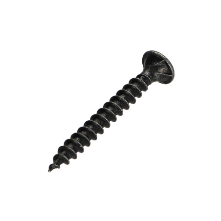 1 x VBA3 Tête fraisée Pozi 4X50 Acier zingué noir