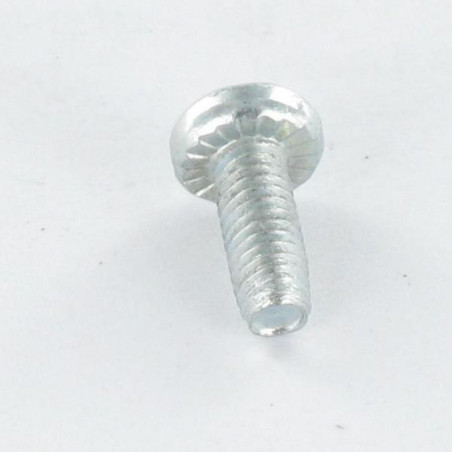 1 x Vis autotaraudeuse Tête cylindrique TC TORX Filetée sur Fendue 5X10 Cranté Acier zingué noir