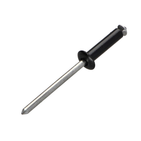 1 x Rivet aveugle éclate GOSTAR Aluminium Tige acier Tête Ronde Standard 4X12 Noir