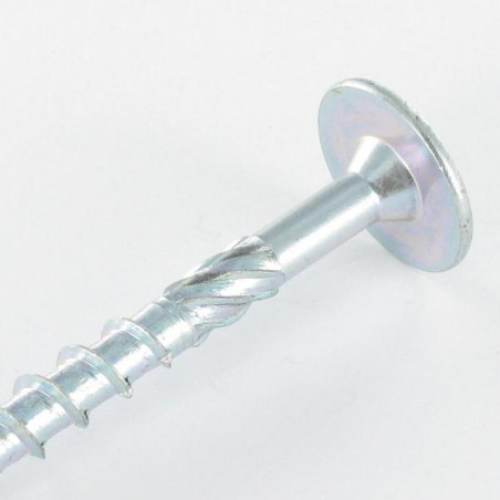 1 x VBA Vis bois agglo Tête disque TORX T40 10X100 Acier zingué