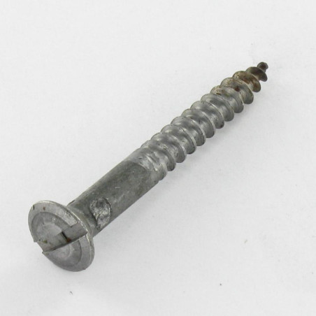 1 x Vis bois Tête fraisée bombée TFB Fendue 4X40 Acier brut