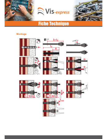 Montage à distance THERMAX Fischer 12/110 M12 Inox A4