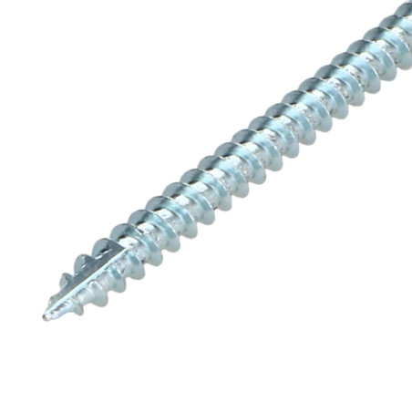 1 x Vis bois TEKOR Tête fraisée Cranté 6X180 Filetée sur 70 TORX T30 Acier zingué Pointe antifendage type 17
