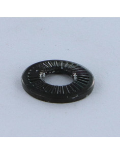 Rondelles contact M4X10X0.9 Acier zingué noir Série M...