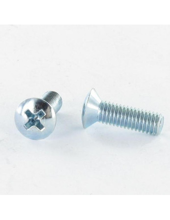 Vis métaux Tête fraisée bombée TFB Phillips M5X25 Acier zingué