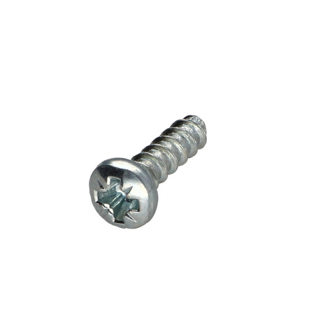 1 x Vis Euro Tête cylindrique bombée TCB Pozi Collerette 6.3X14 Diamètre de tête: 9 Acier zingué à